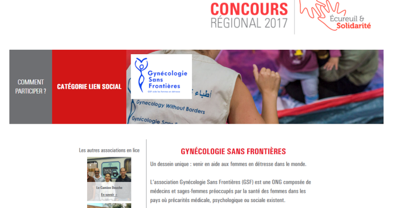 Cliquez pour voter pour GSF au Concours Régional Ecureuil & Solidartié