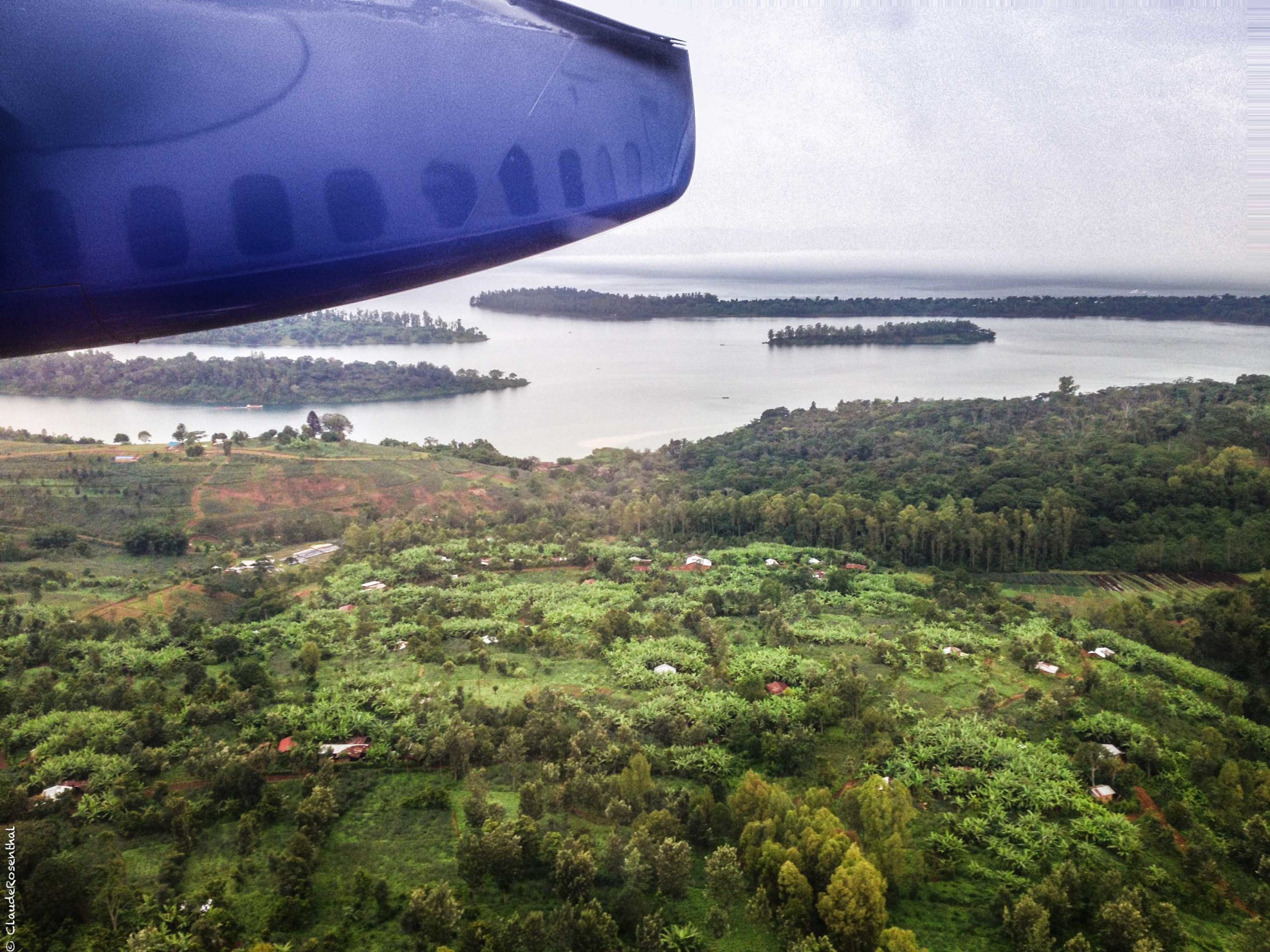Arrivée sur Bukavu avion 2