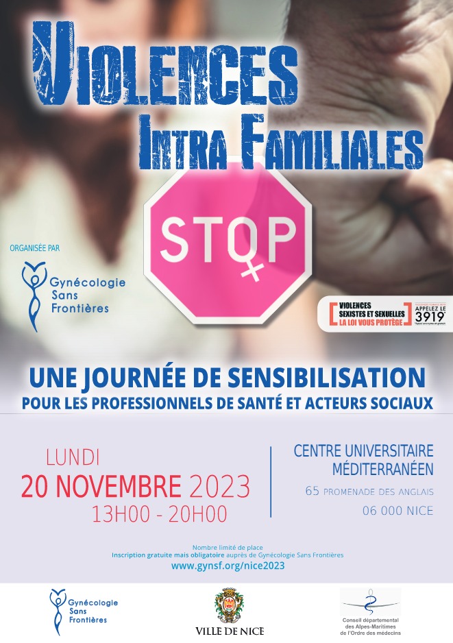 COMPLET – NICE – 20 Novembre 2023 – Un colloque de sensibilisation sur les violences intra familiales